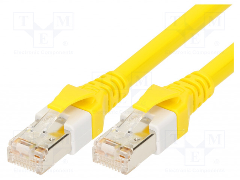 Cat6 s/ftp patch cord cable stranded cu pur lszh yellow 15m, , medium image number null