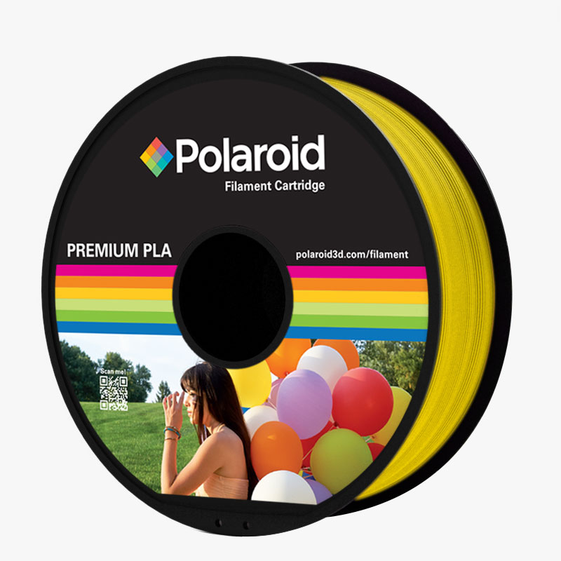 Pla - polaroid transparent glass lemon yellow universal 1kg premium filament 1.75mm, , medium image number null