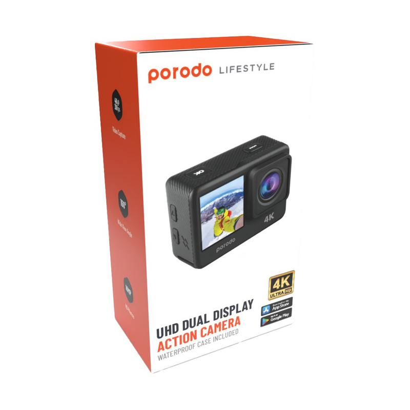 Porodo lifestyle waterproof 4k action camera, , medium image number null