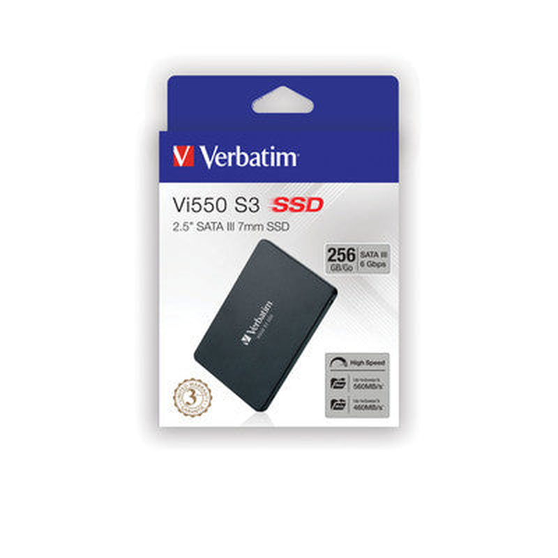 Ssd internal vi550 s3 256GB  2.5'' sata III 7mm verbatim, , medium image number null