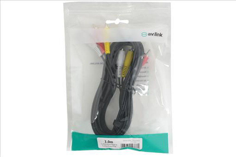 Av link 3 rca to 3 rca cable 1.5m, , medium image number null