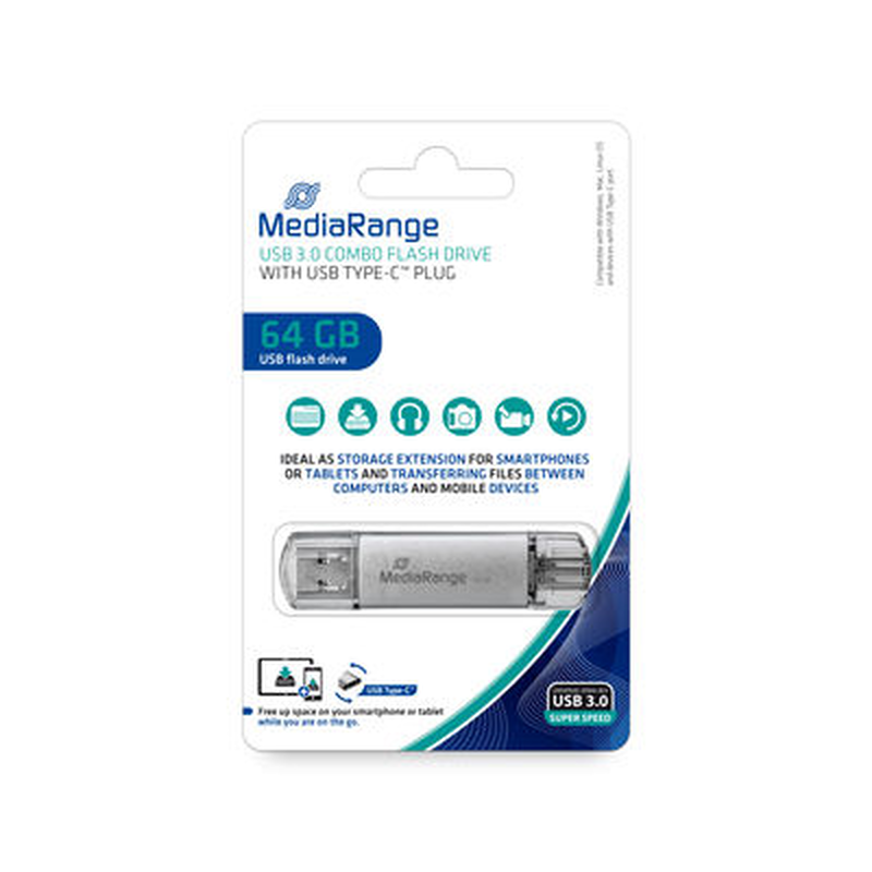 Mediarange USB 3.1 64GB type c plug, , medium image number null