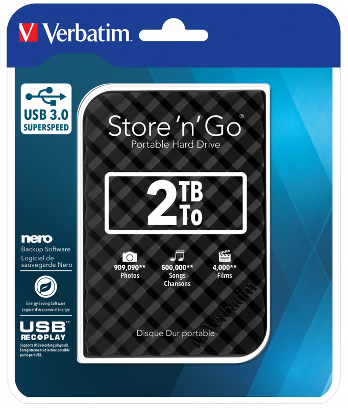 Hdd USB 3.0 2TB 2,5''(9,5mm)black verbatim, , medium image number null