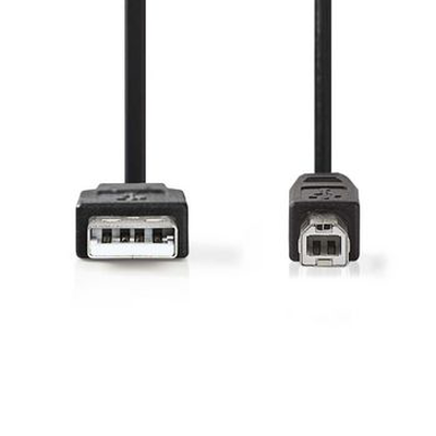 USB 2.0 cable a male - b male 3.0m black