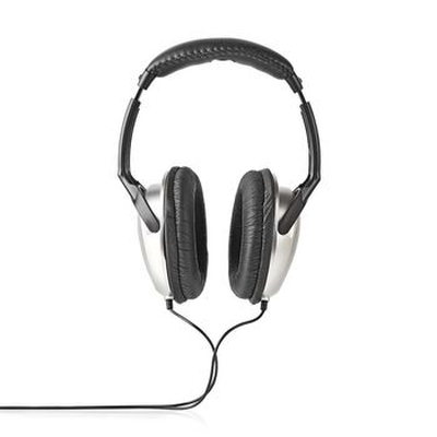 Over-ear headphones wired 2.70 m silver/black