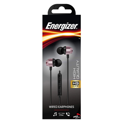 Energizer ci10rg wired earphones black