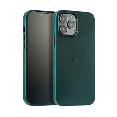 iPhone leather case forest green xs max
