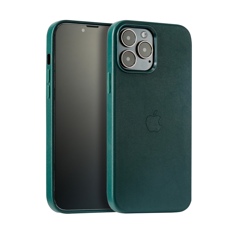 iPhone leather case forest green xs max, , medium image number null