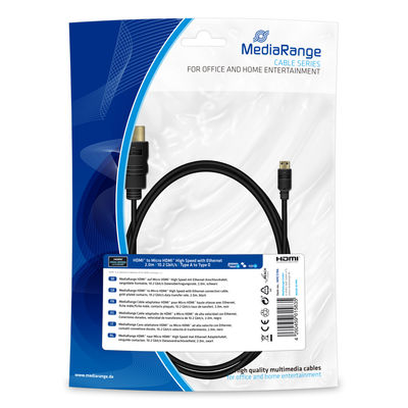 MediarangeHDMIto microHDMI2m, , medium image number null