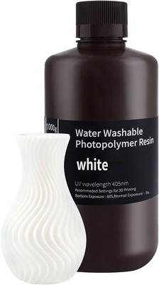 Elegoo washable white 3d resin 1kg