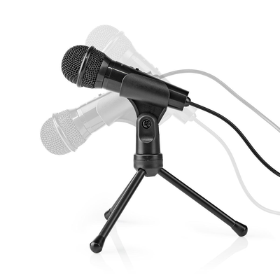 Wired microphone on/off button with tripod 3.5 mm