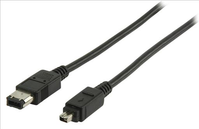 Firewire 4-pin to 6-pin 2m cable