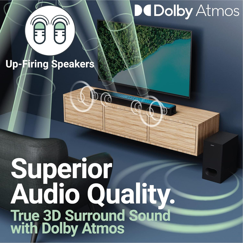 Majority soundbar sierra plus 400w 2.1.2 dolby atmos wireless subwoofer, , medium image number null