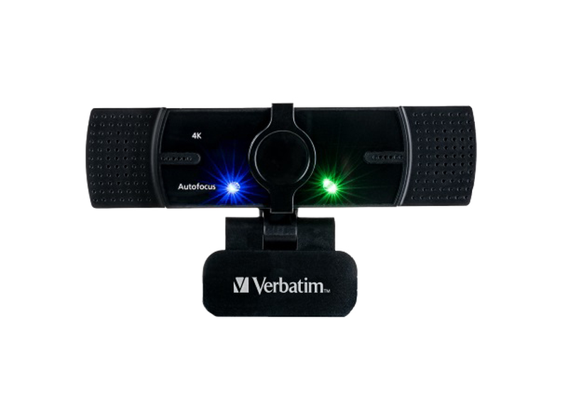 Verbatim webcam 4k autofocus wide angle with dual microphone awc-03, , medium image number null