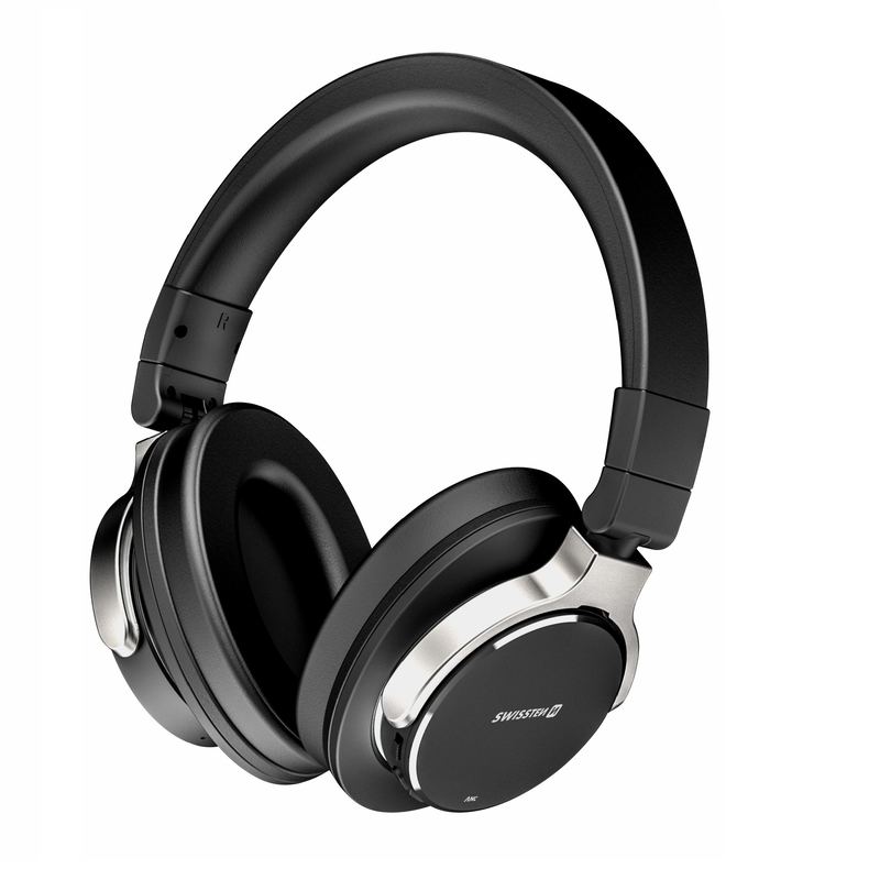 Wireless stereo headphones swissten jumbo anc black, , medium image number null