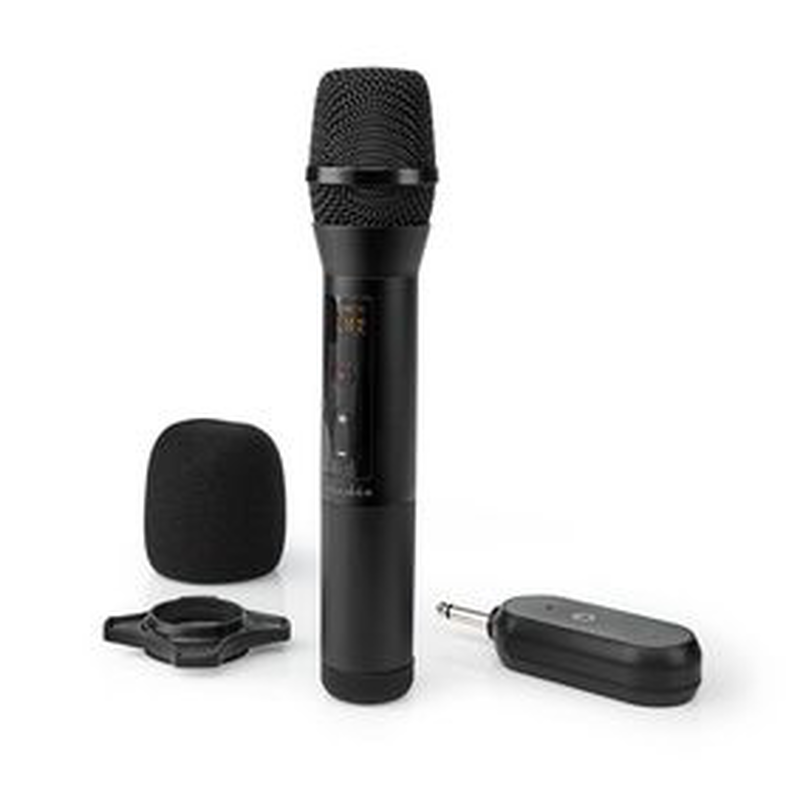 Wireless microphone 20 channels 1 microphone 10 hours operating time receiver black, , medium image number null