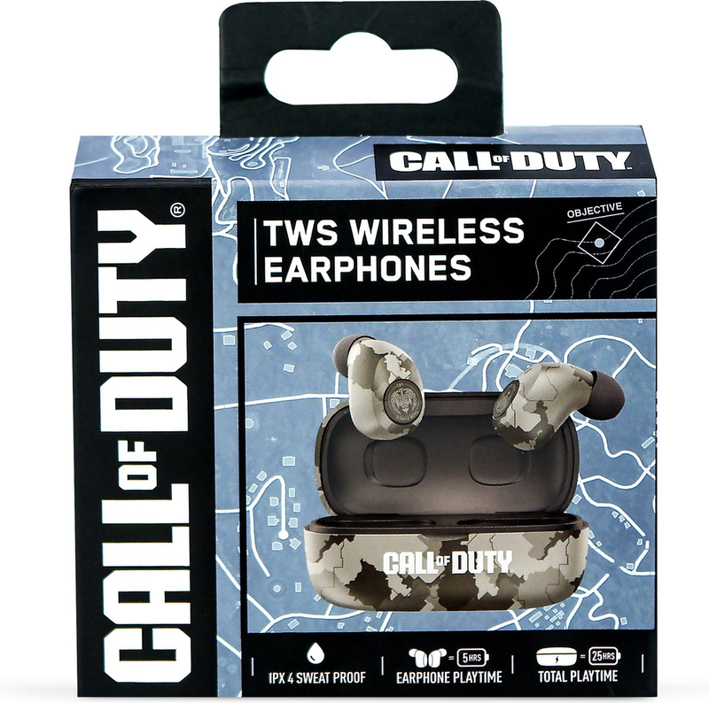 Otl call of duty tws wireless earphones desert camo, , medium image number null