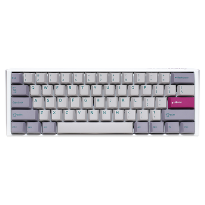 Ducky one 3 mist grey (us) mini red switch rgb led