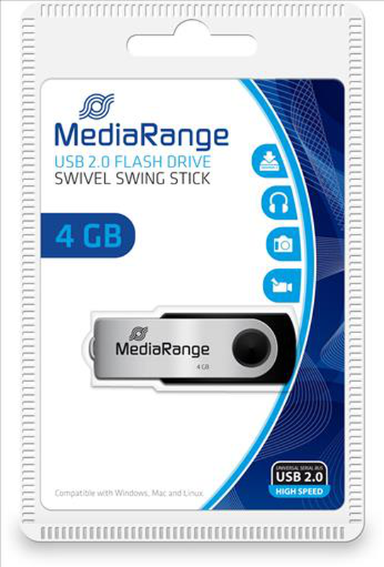 Mediarange USB 4GB 2.0, , medium image number null