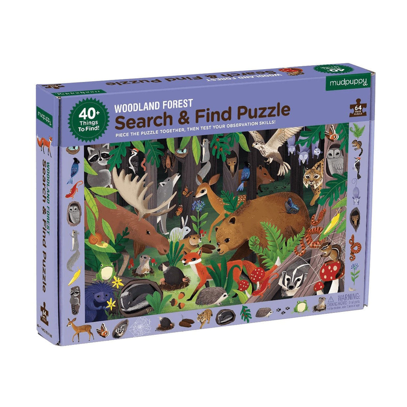 Search & find puzzle - woodland forest, , medium image number null