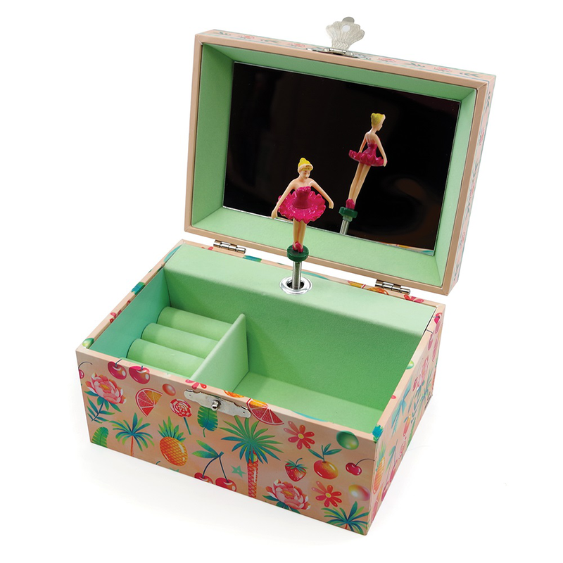 Svoora musical jewelry box seasons with ring holder & wide mirror summer, , medium image number null