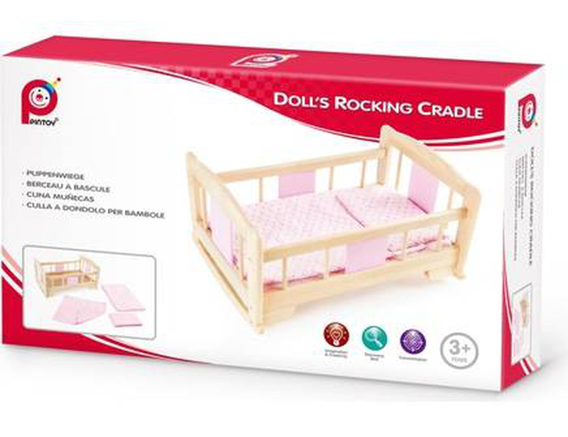 Pintoy doll rocking bed, , medium image number null