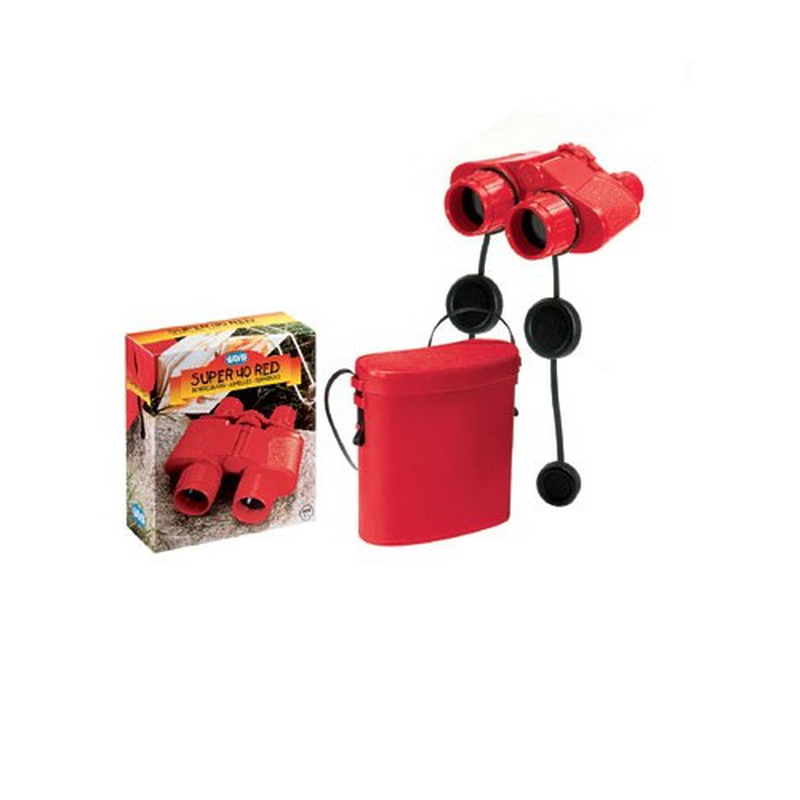 Super 40 red binocular with case, , medium image number null