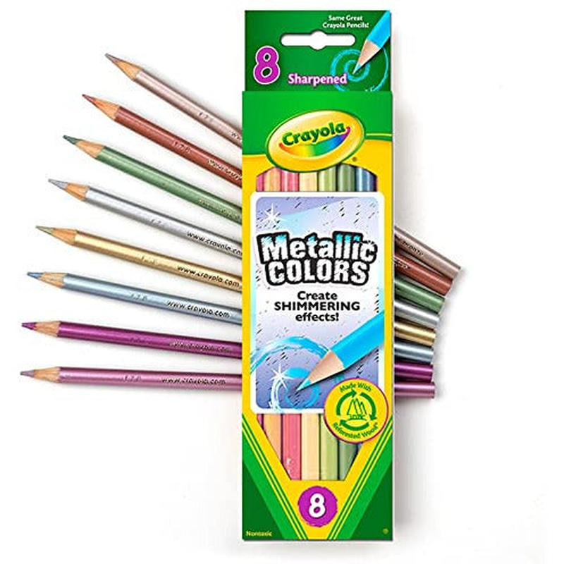 Crayola metallic fx colored pencils - 8 pencils, , medium image number null