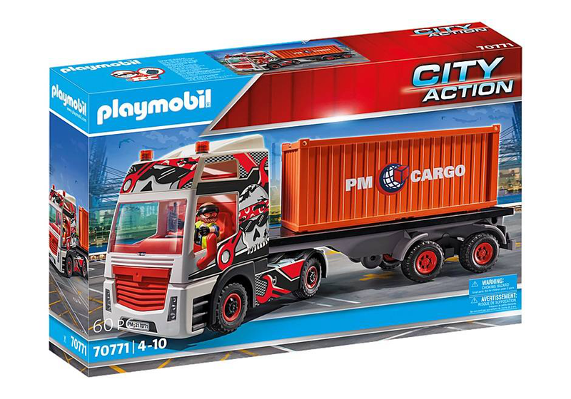 70771 city action truck with cargo container, , medium image number null