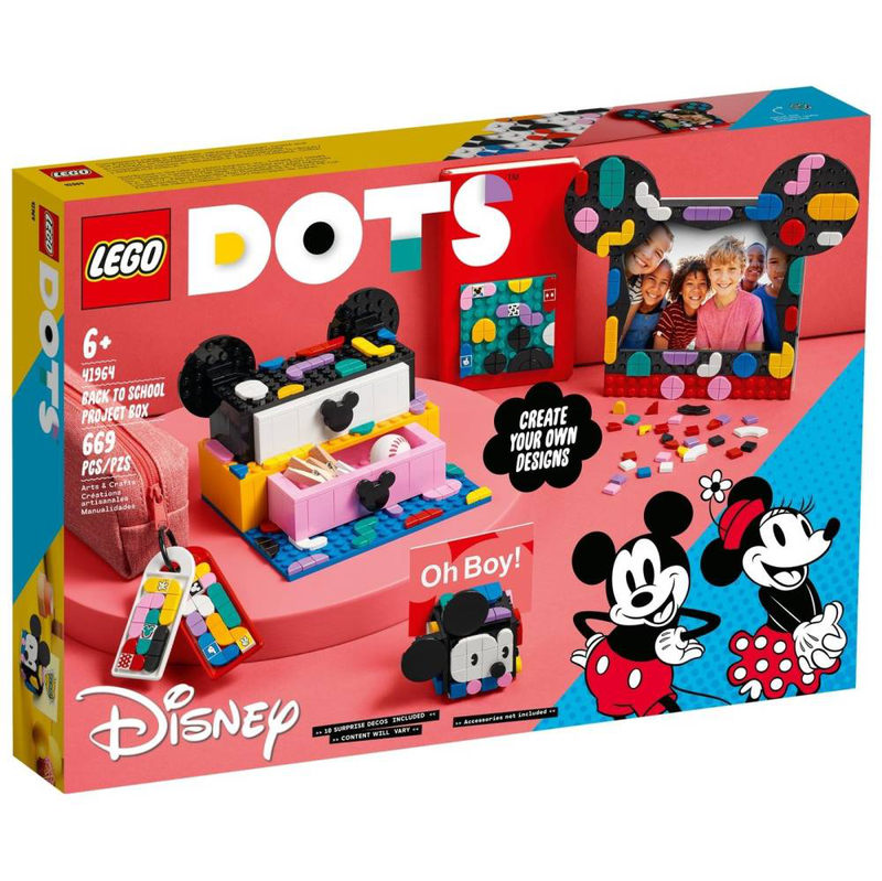 Lego 41964 dots mickey mouse & minnie mouse back-to-school, , medium image number null