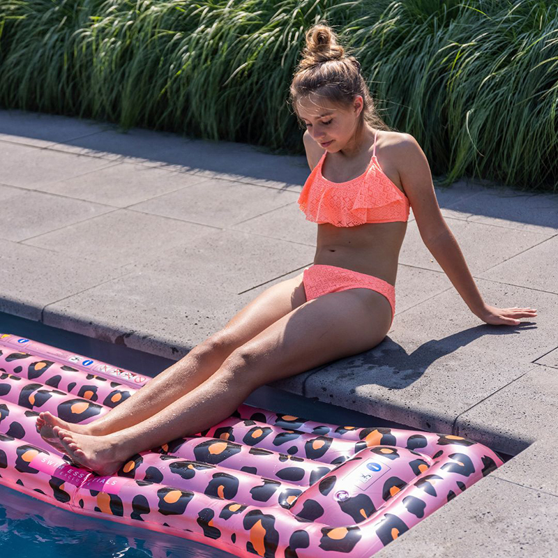 Swim essentials: swimming mat for children from 6+ years - "rose gold leopard", , medium image number null