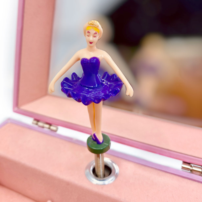 Svoora musical jewelry box ethereal with ring holder & wide mirror happy birds, , medium image number null