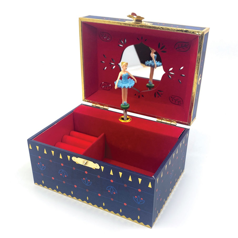 Svoora musical jewelry box celestial with ring holder & wide mirror vespera, , medium image number null