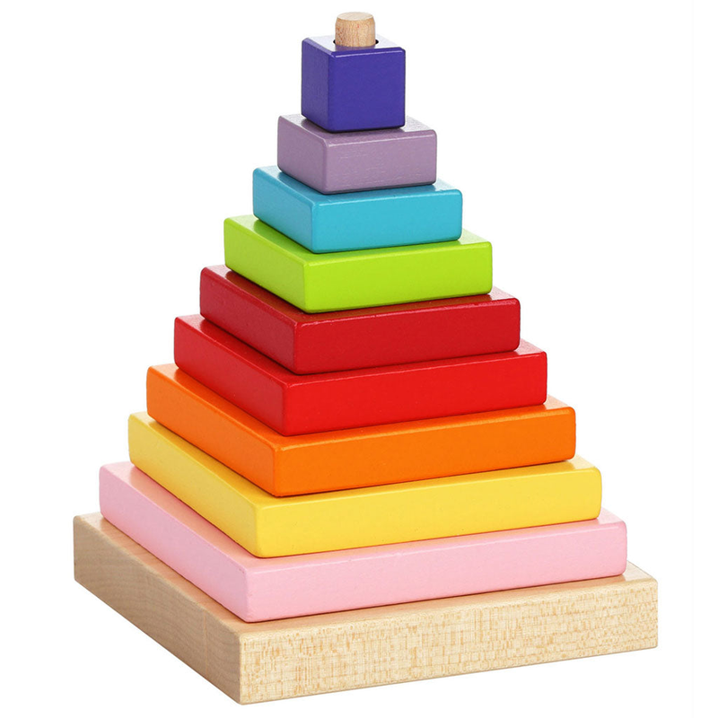 Educational wooden tower pyramid, , medium image number null