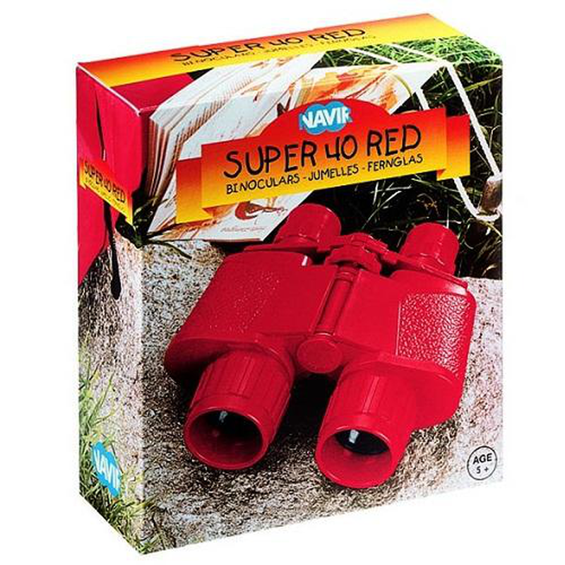 Super 40 red binocular with case, , medium image number null