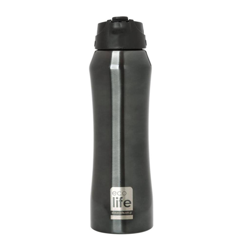 Ecolife thermos with inner straw black x 550ml, , medium image number null