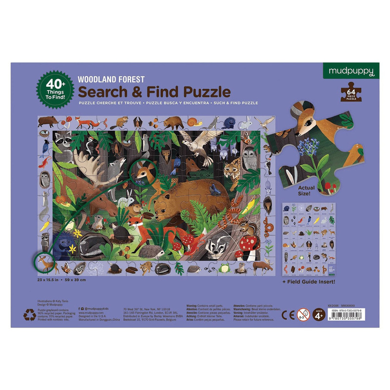 Search & find puzzle - woodland forest, , medium image number null