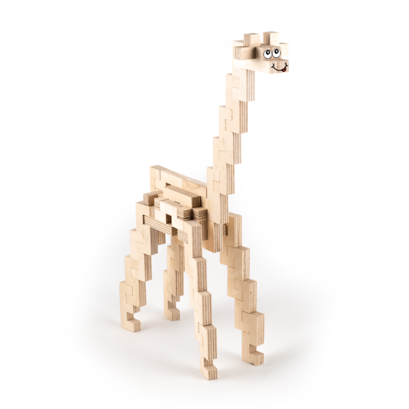 Wooden construction set - giraffe, , medium image number null