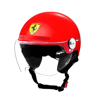 Ferrari half helmet red