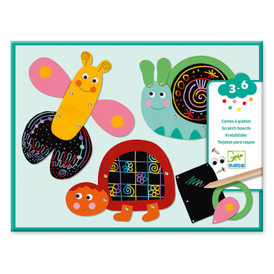 Design small gifts - scratch boards scratch the funny animals