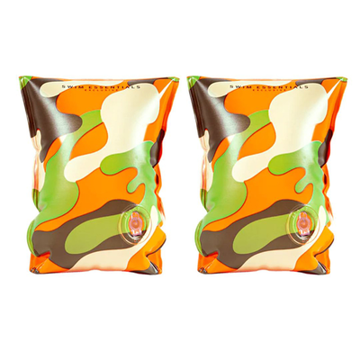 Swim essentials: armbands for children from 2-6 years - "orange camouflage"