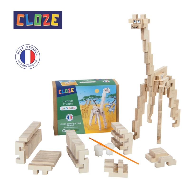 Wooden construction set - giraffe, , medium image number null