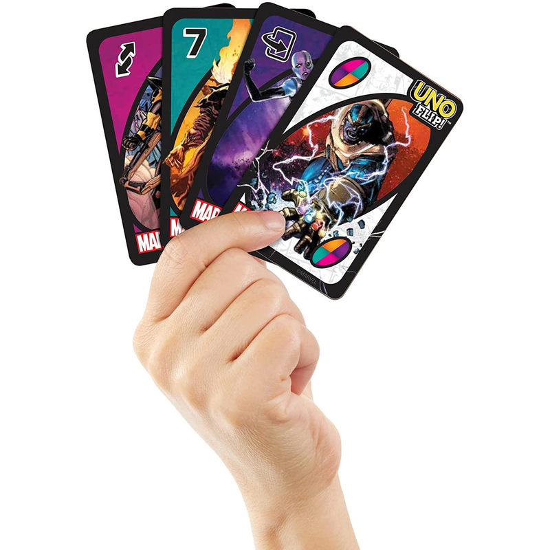 Uno flip marvel card game with 112 cards, gift for kid, family & adult game, , medium image number null