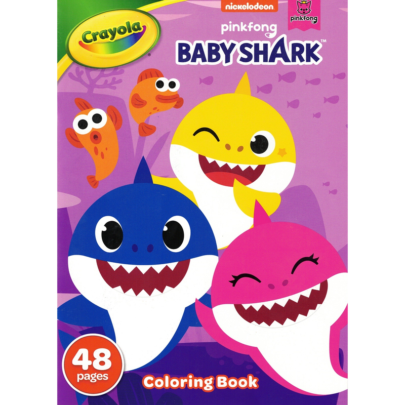 Crayola nickelodeon pinkfong baby shark coloring book: dive into a sea of color with 48 pages of fun!, , medium image number null