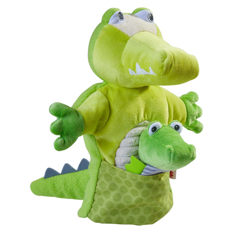 Haba puppet crocodile with hatchling, , medium image number null