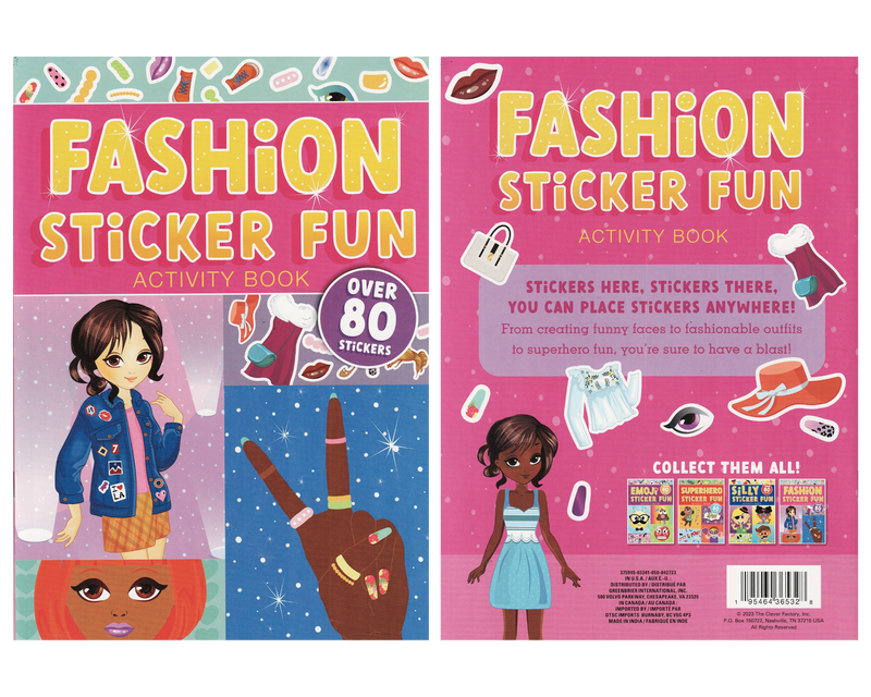 Fashion sticker fun activity book: unleash your inner fashionista, , medium image number null