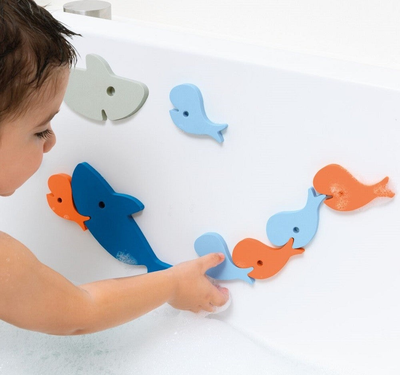 Quut quutopia bath toy - sharks puzzle set