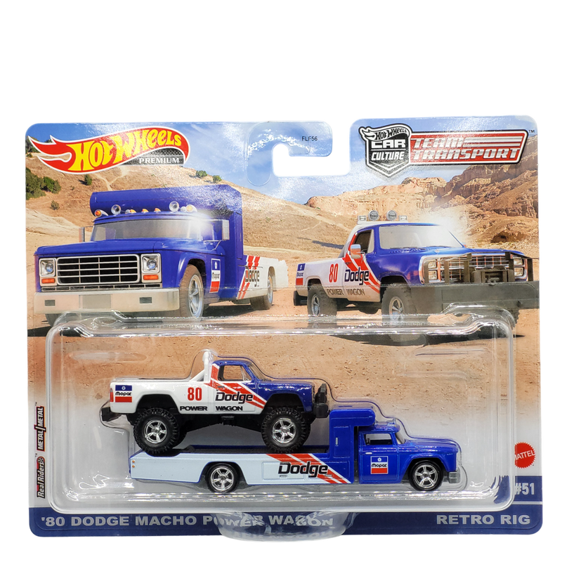 Hotwheels team transport | '80 dodge macho power wagon #51 | flf56, , medium image number null