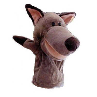 Hand puppet wolf