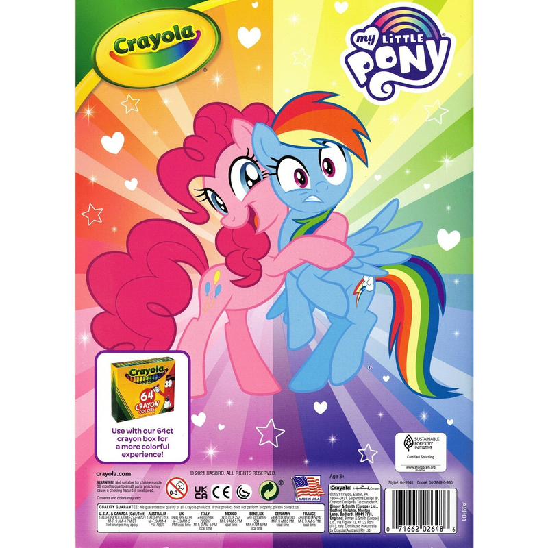 Crayola my little pony coloring book 48 pages, , medium image number null